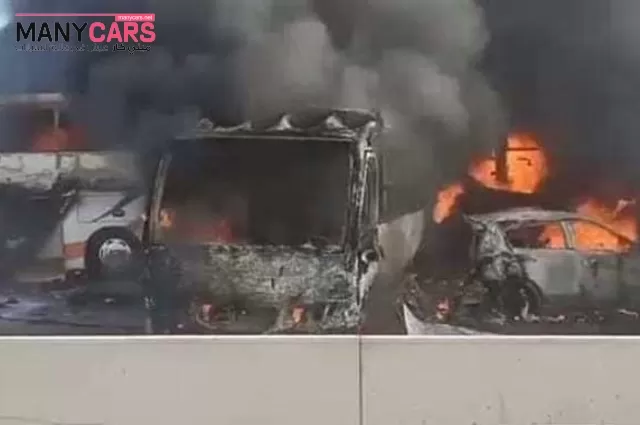 حادث ضخم على طريق مصر اسكندرية الصحراوي