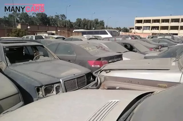 اليوم مزاد للسيارات المخزنة بساحة جمارك مطار القاهرة